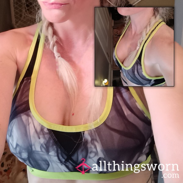 🖤 BLACK & YELLOW SPORTS BRA 💛