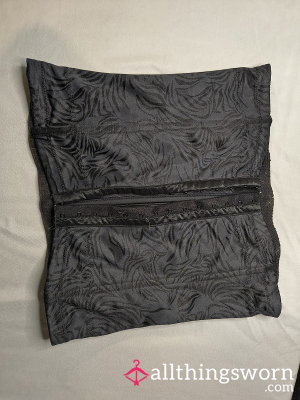 Black Zebra Striped Shapewear Corset