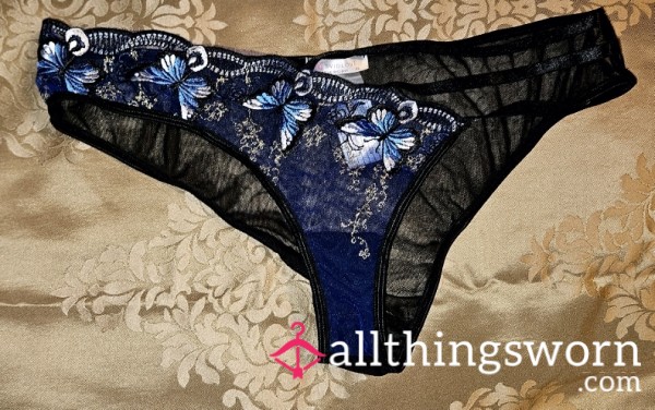 Black/Blue Sheer Panties