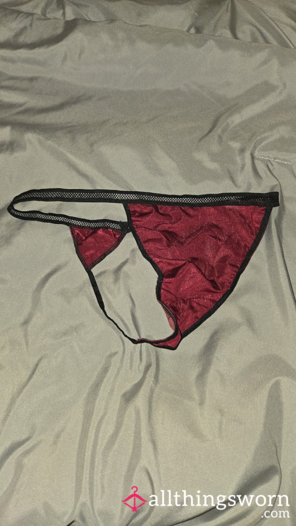 💋 Black/Burgundy G-String 💋