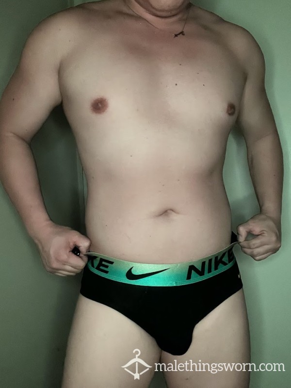 Black/Green Nike Pro Brief