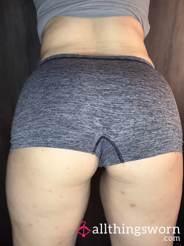 Black/Grey Boy Shorts