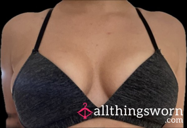 Black/grey Every Day Bra (available For Custom Wear)