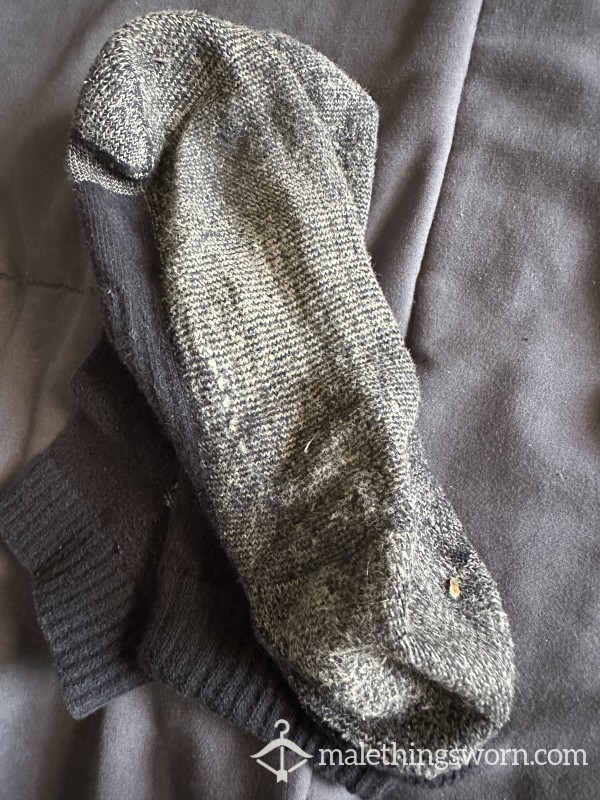 Black/Grey Socks Well Worn