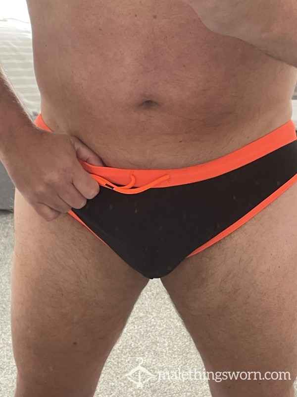Black/orange Sp**dos Full Of C*ck And Ball Sweat.