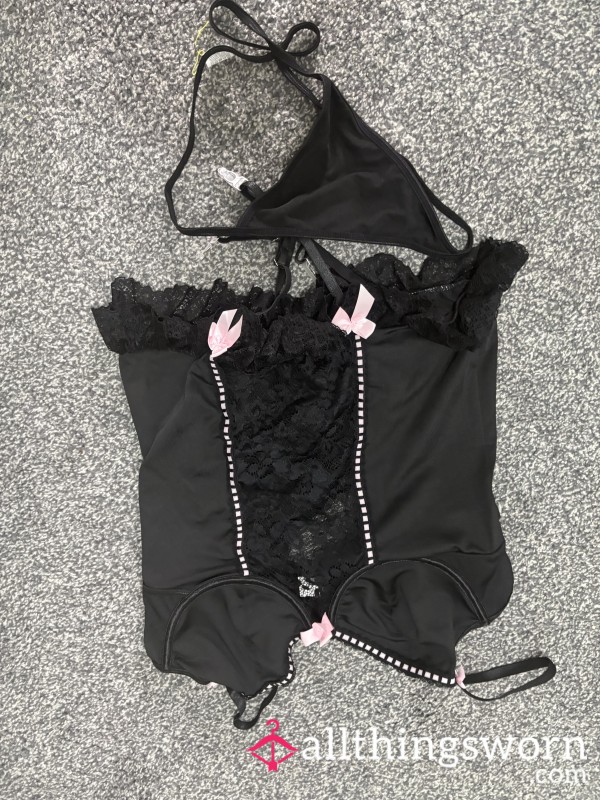 Black/pink Lingerie Sissy