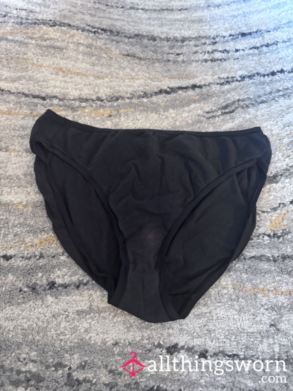BlackStained Panties – Worn & Intimately Marked
