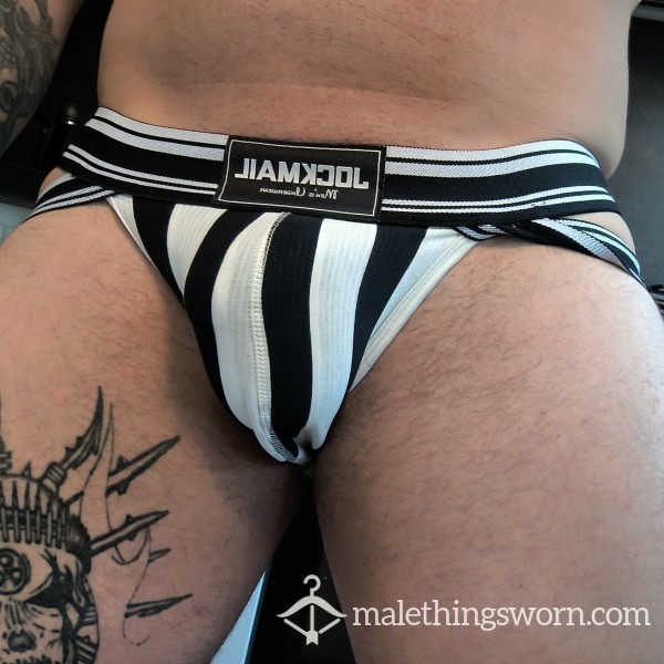 Black/White Jockstrap