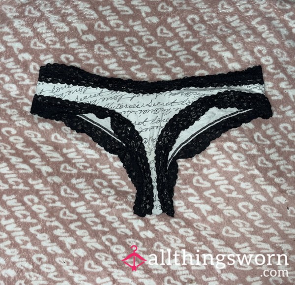$25 Well-Worn|Black/White VS Cheeky|48hr Wear