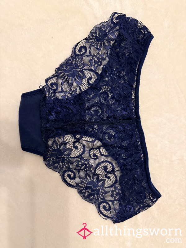Blue Lace Panties, Worn A Lot😉