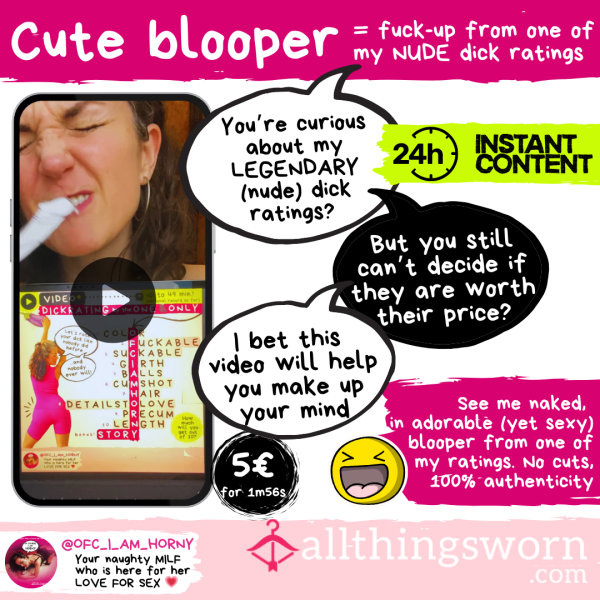 Blooper From My Nude Video D*ck Rating