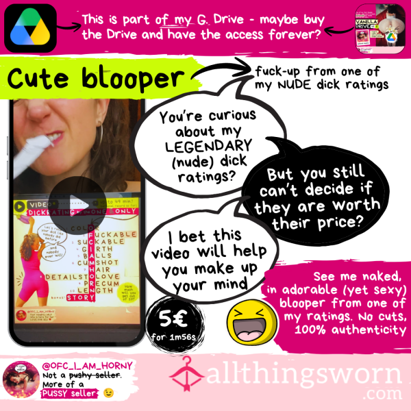Blooper From My Nude Video D*ck Rating (funny Clip 🤣 + Taste My Vibe 😇)