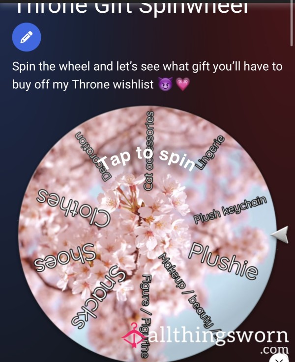 Blossom’s Gift Spin Wheel 😈💗 $5 A Spin!