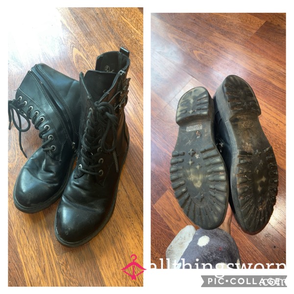 Blowfish Black Faux Leather Boots 🖤
