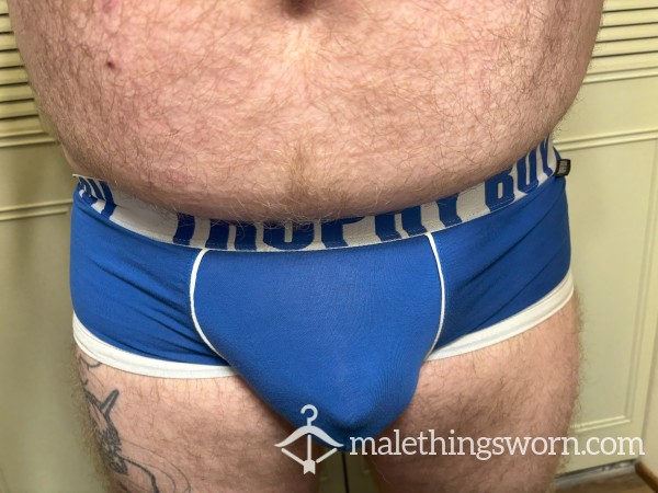 Blue AC Trophy Boy Trunks With Lift Pouch Size XL
