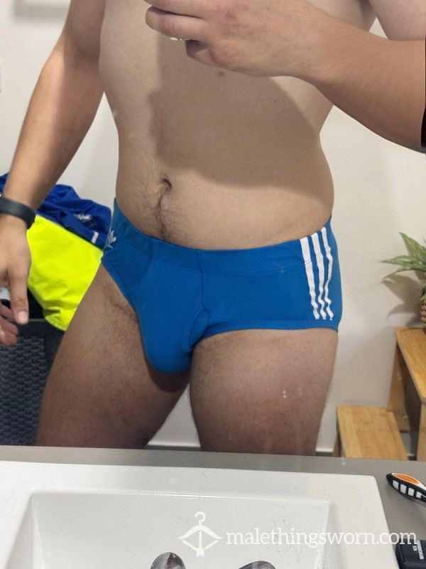 BLUE ADIDAS BRIEFS
