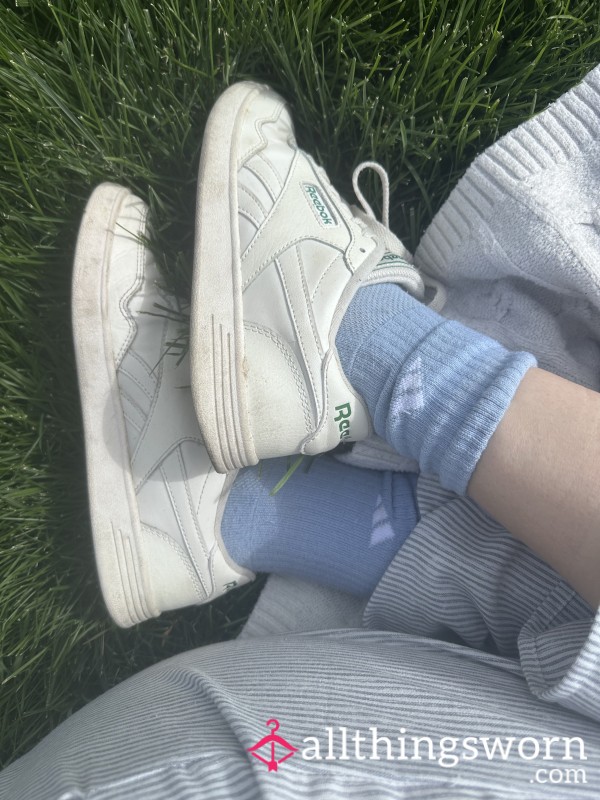 Blue Adidas Socks