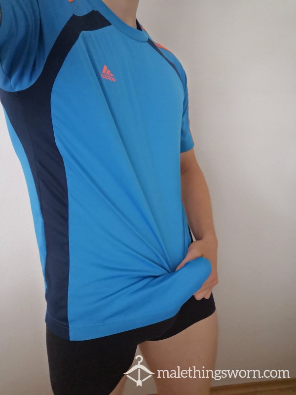 Blue Adidas Sport T-shirt Wear Test Videos & On-Me Videos
