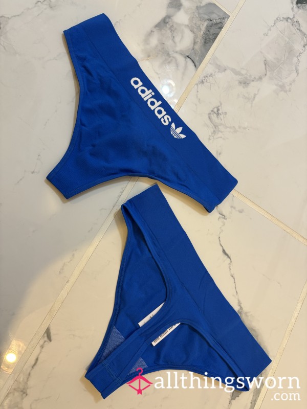 Blue Adidas Thong