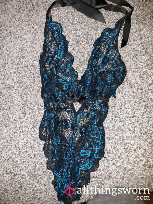 Blue And Black One Piece