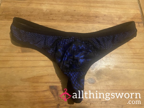 Blue And Black Thong💙🖤