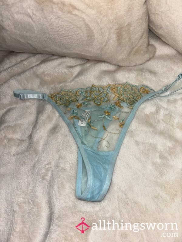 Blue And Gold Thong