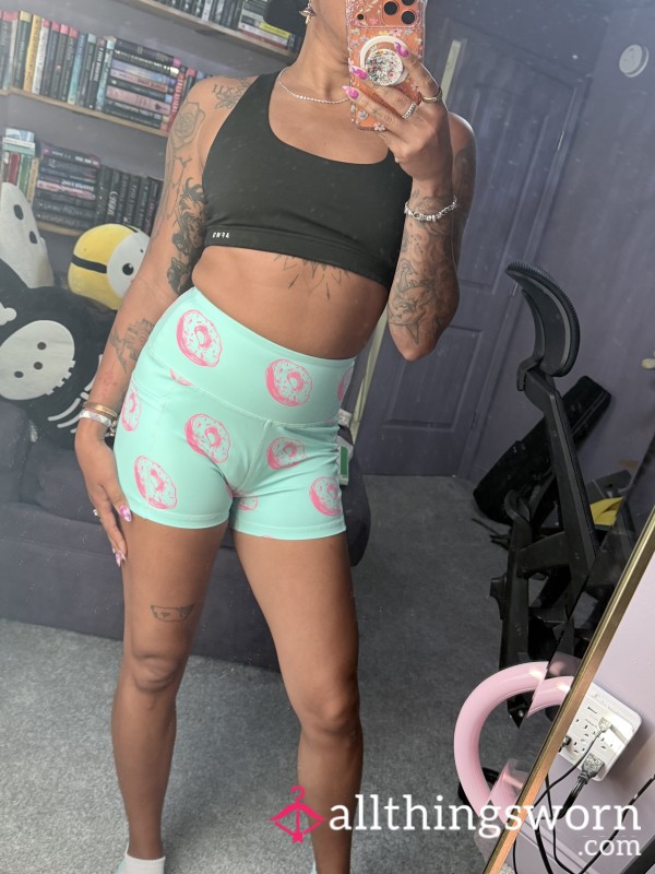 Blue And Pink Donut Shorts