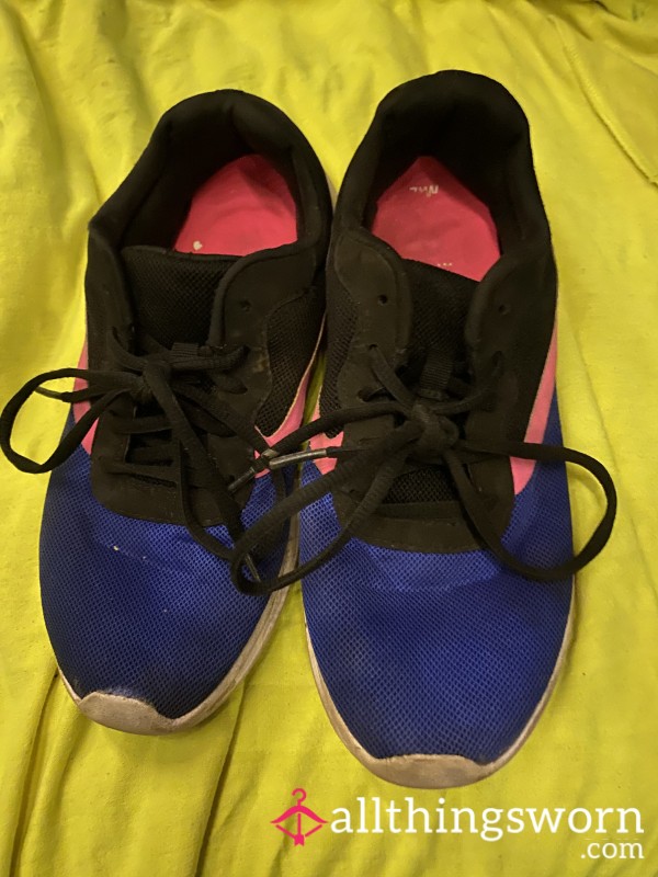 Blue And Pink Sneakers