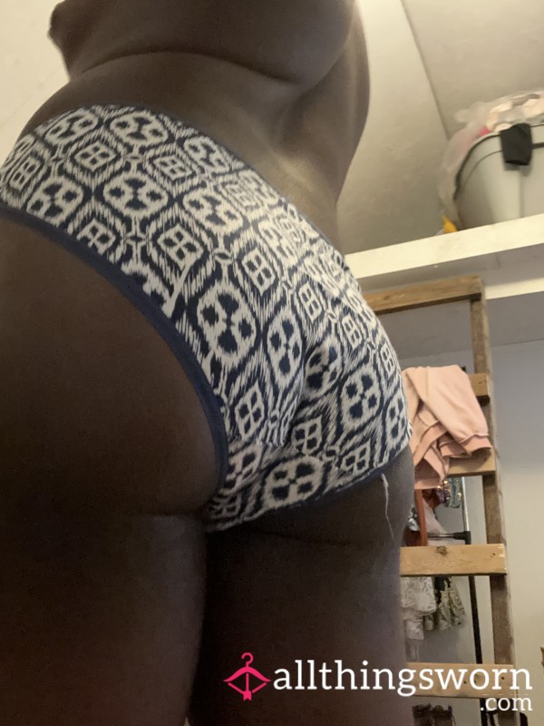 Blue And White Panties