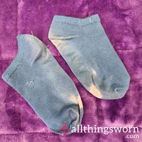Blue Ankle Socks