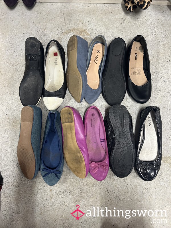 My Old Ballet Flats Worn And Loved