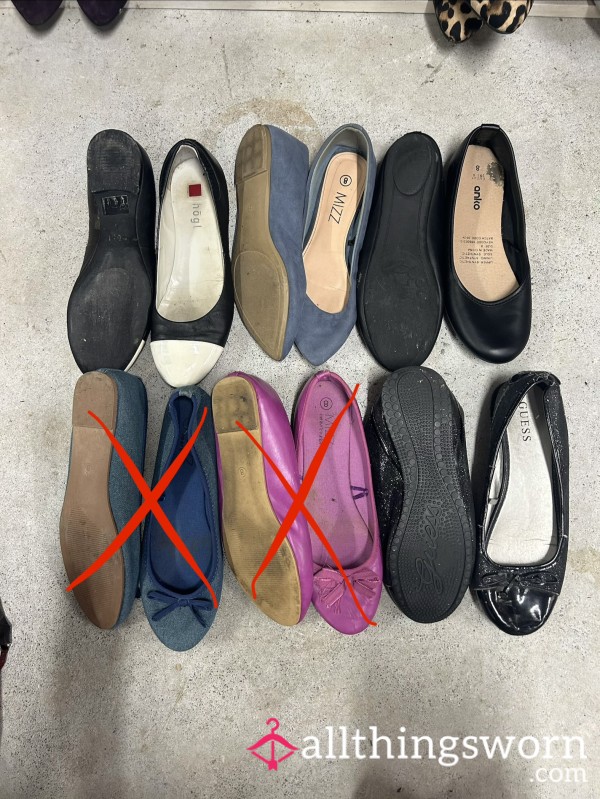 My Old Ballet Flats Worn And Loved
