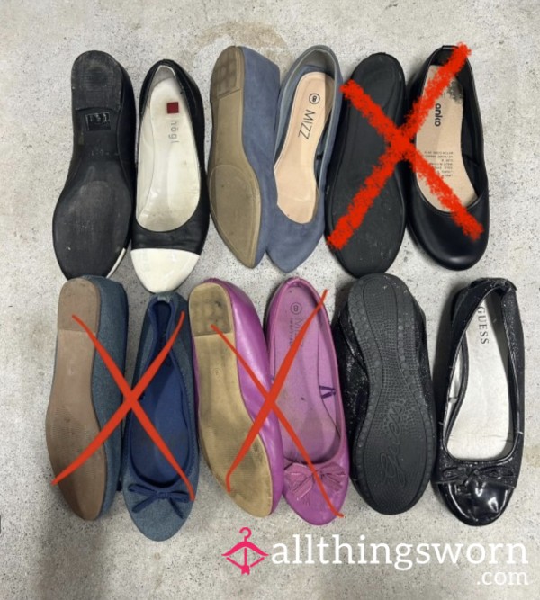 My Old Ballet Flats Worn And Loved