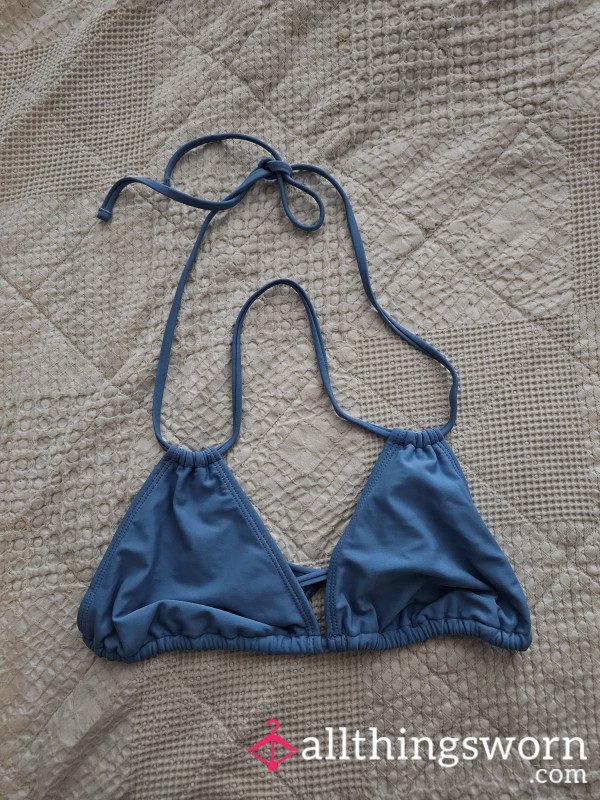 Blue Bikini Top