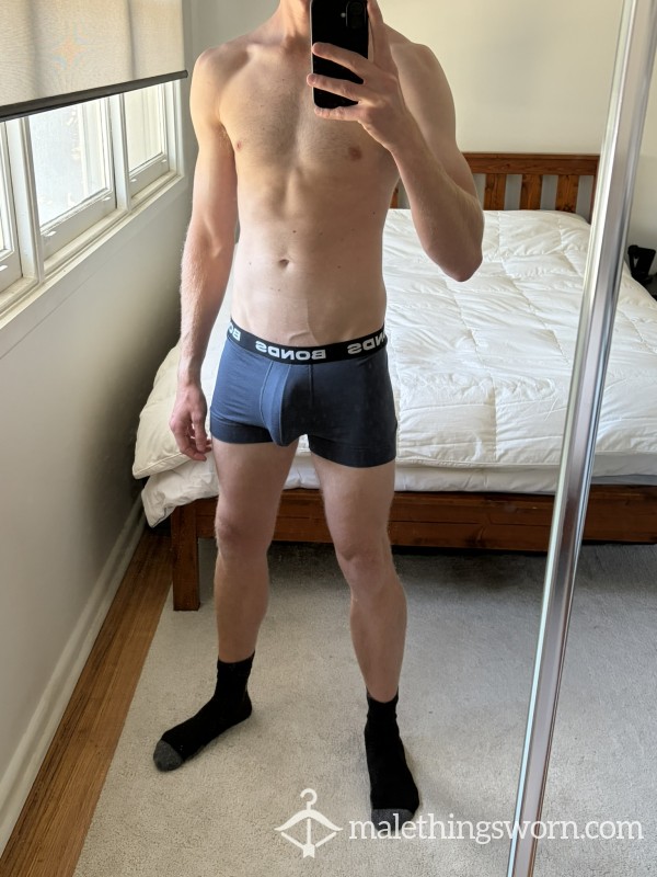 Blue Bonds Trunks With Pouch