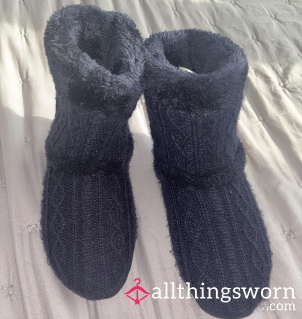 Blue Boot Slippers
