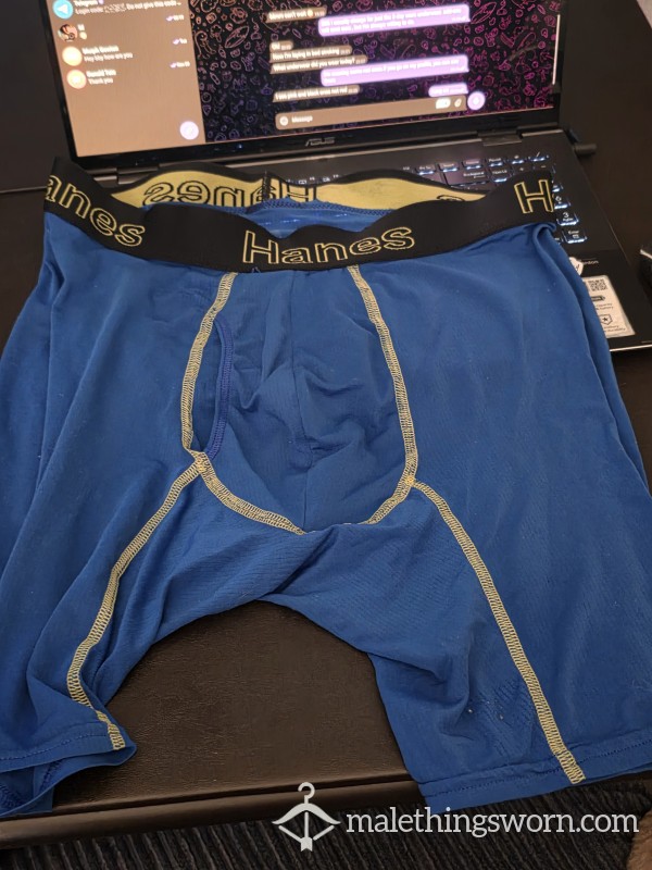 Blue Breathable Hanes Underwear