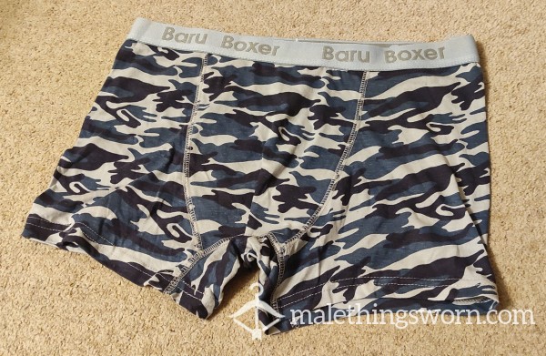 Blue Camo Boxer-briefs (L)