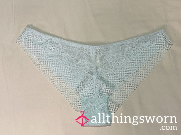 Blue Cheeky Lace Panties