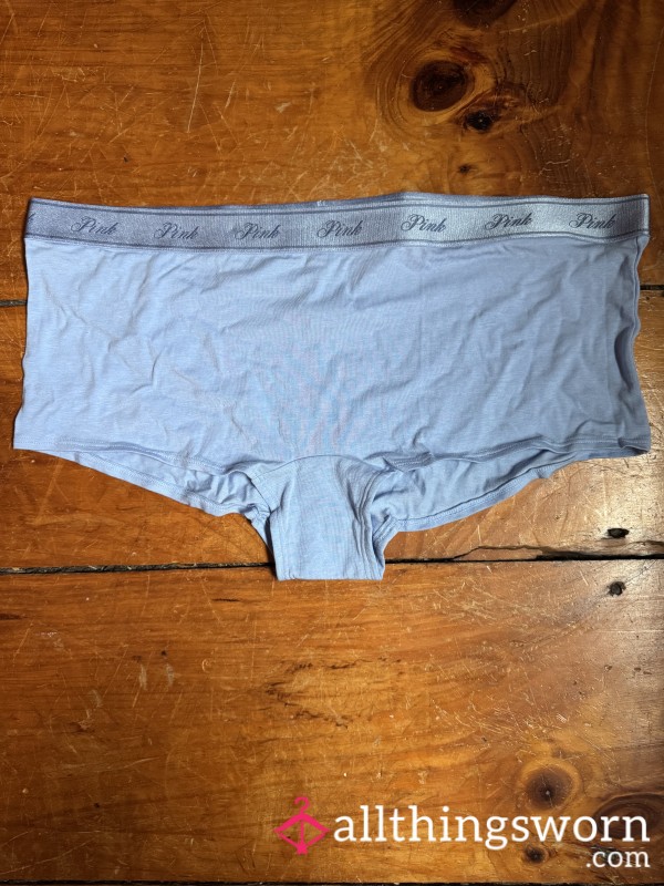 💙 Blue Cotton Boy Short With Logo Elastic Waistband, XXL, VS