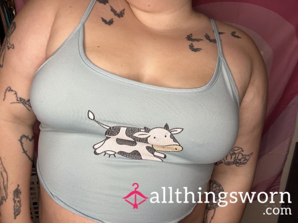 Blue Cow Sleep Tank Top