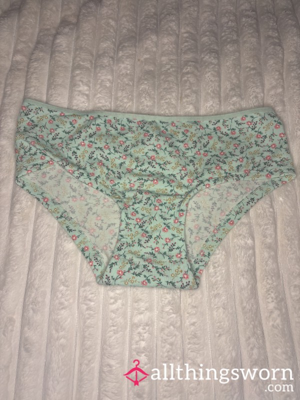 Blue Flor*l Bikini Panties