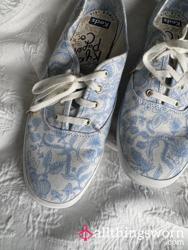 Blue Flor*l Keds 🩵 Size 9.5
