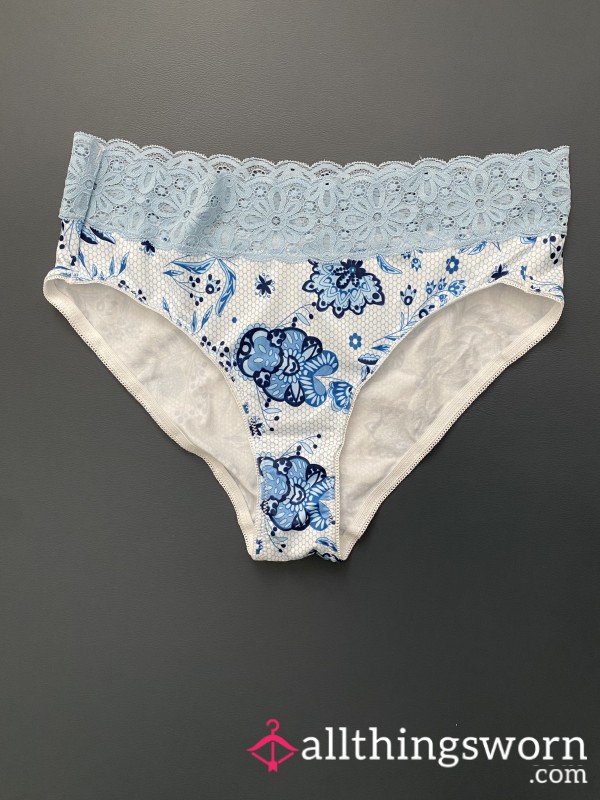 Blue Flor*l Panties