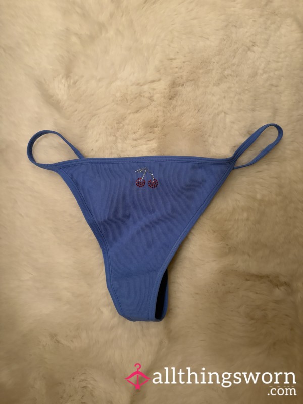 Blue G String With My Signature Cherry On