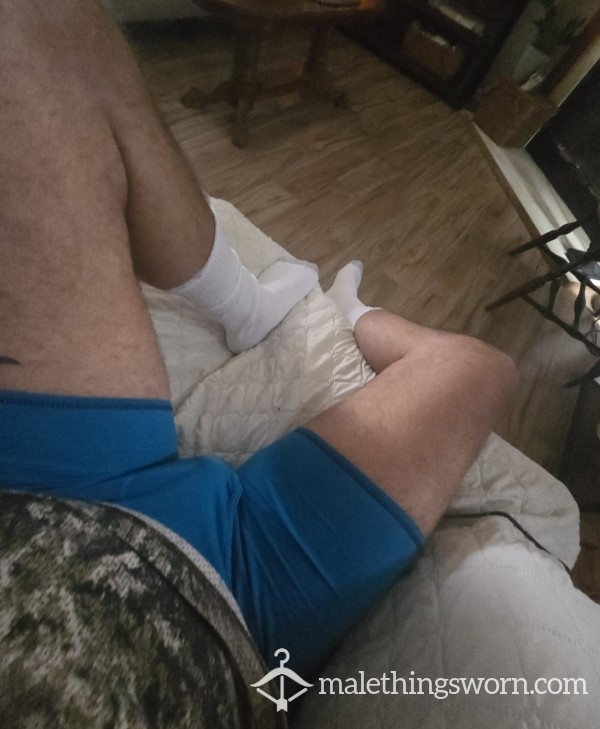 Blue Hanes Boxer Briefs – Worn & Broken In