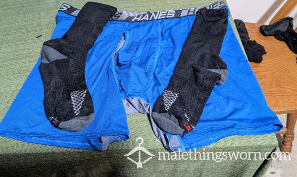 Blue Hanes Set