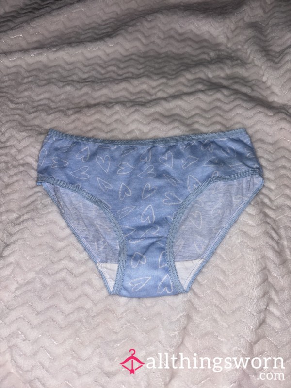 Blue Heart Bikini Panties