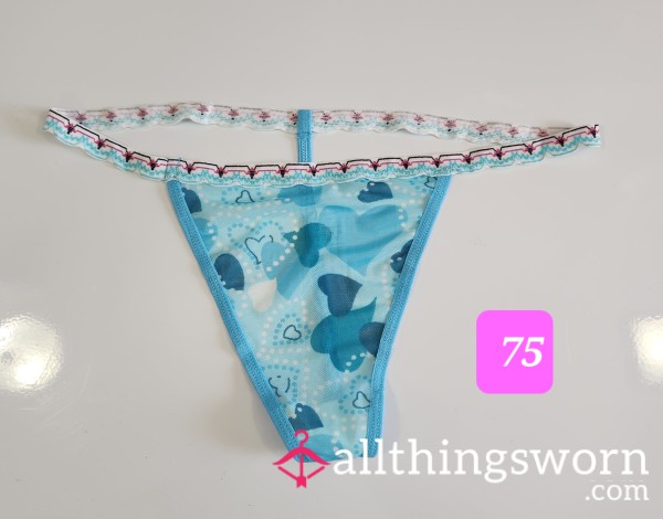 Blue Heart G String