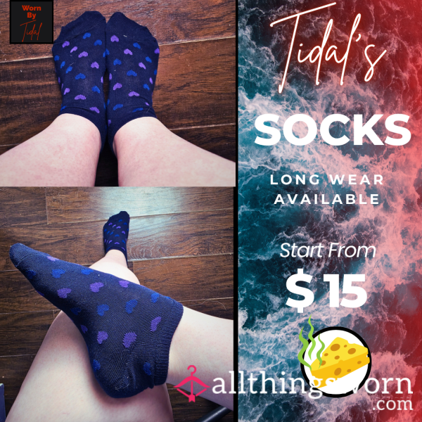 Blue Heart Socks | Worn By Tidal